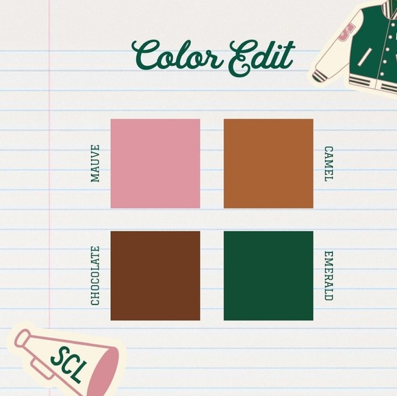 Stoney Clover Lane Mauve Embroidered Large Pouch Homecoming Varsity NWT - Picture 6 of 6